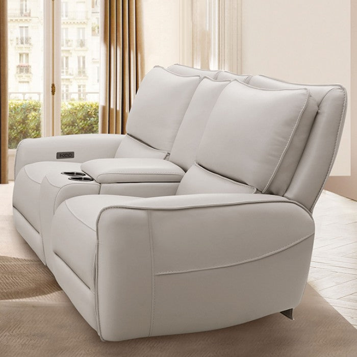 Furniture of America - Phineas Power Loveseat in Beige - CM9921ST-LV-PM