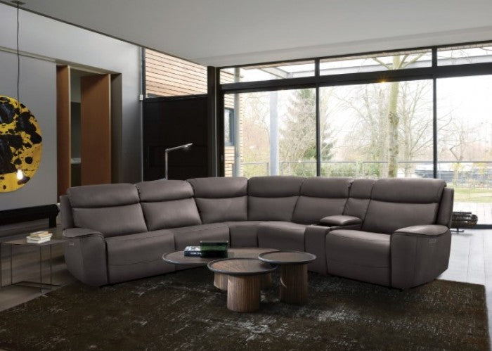 Furniture of America - Edmondus Sectional in Dark Gray - CM9923GY-SECT-PM