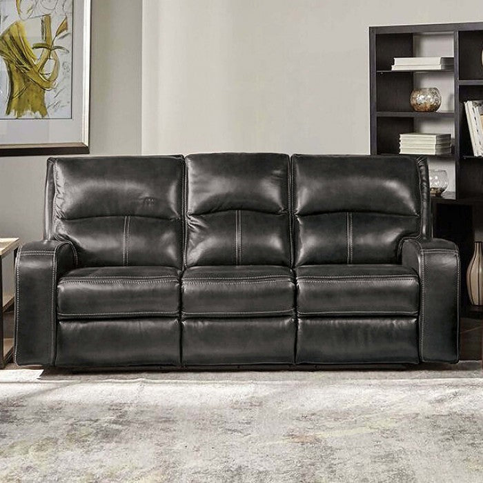 Furniture of America - Soterios 3 Piece Power Living Room Set in Charcoal - CM9924DG-SF-PM-3SET - GreatFurnitureDeal