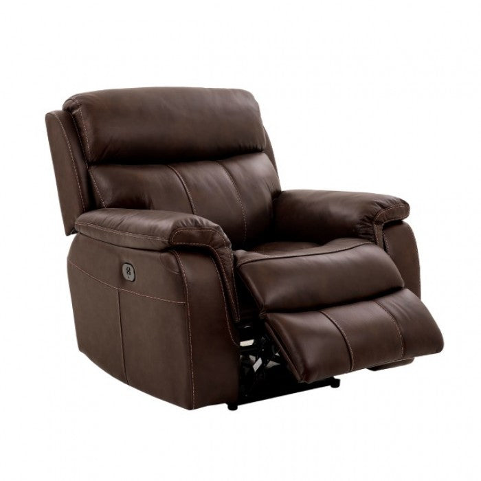 Furniture of America - Antenor Power Recliner in Brown - CM9926MB-CH-PM - GreatFurnitureDeal
