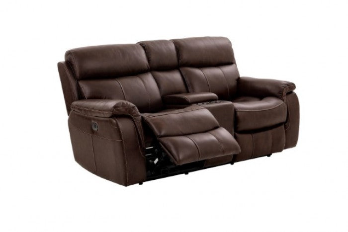 Furniture of America - Antenor 3 Piece Power Living Room Set in Brown - CM9926MB-SF-PM-3SET