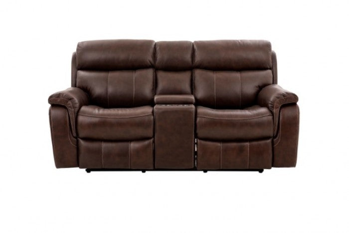 Furniture of America - Antenor Power Loveseat in Brown - CM9926MB-LV-PM-PK - GreatFurnitureDeal