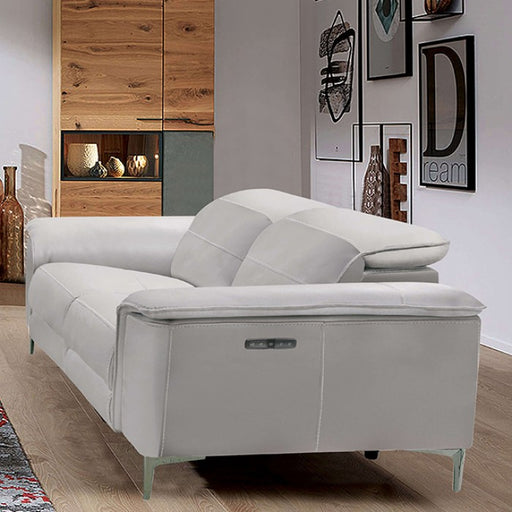Furniture of America - Ascona Power Loveseat in Light Taupe - CM9927FG-LV-PM - GreatFurnitureDeal