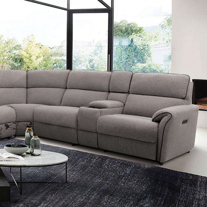 Furniture of America - Osanna Sectional in Warm Gray - CM9928SM-SECT-PM - GreatFurnitureDeal