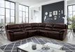 Furniture of America - Gasparus Sectional in Dark Brown - CM9929DB-SECT-PM - GreatFurnitureDeal