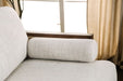 Furniture of America - Alesund 2 Piece Living Room Set in Beige/Walnut - CM9982-SF-2SET - GreatFurnitureDeal