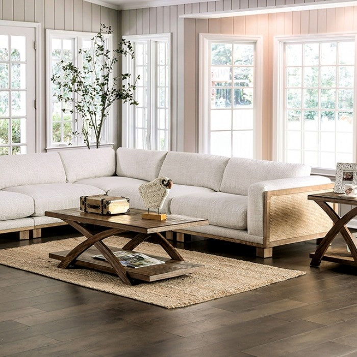 Furniture of America - Arendal Sectional in Beige/Natural - CM9984