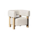 VIG Furniture - Modrest Fang - Modern White Fabric & Wood Accent Chair - VGEUMC-7114LC-AW-WHT - GreatFurnitureDeal