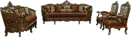 European Furniture - Saint Germain Accent Chair Red Gold Fabric - 35554-C - GreatFurnitureDeal