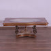 European Furniture - Raffaello III Coffee Table in Antique Brown - Blended Silver & Gold - 41026-CT - GreatFurnitureDeal