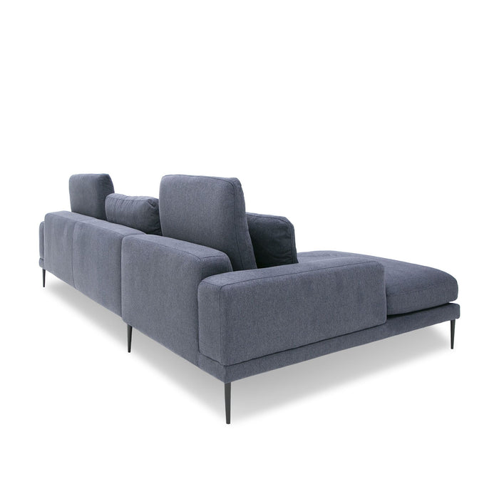 VIG Furniture - Divani Casa Corwith - Modern Blue Fabric Left Facing Sectional - VGMB-C019-BLU - GreatFurnitureDeal