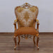 European Furniture - Saint Germain Dining Arm Chair in Light Gold & Antique Silver (Set of 2) - 35550-AC - GreatFurnitureDeal