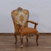 European Furniture - Saint Germain Dining Arm Chair in Light Gold & Antique Silver (Set of 2) - 35550-AC - GreatFurnitureDeal