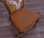 European Furniture - Saint Germain Dining Side Chair in Light Gold & Antique Silver (Set of 2) - 35550SC - GreatFurnitureDeal