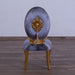 European Furniture - Luxor Luxury Side Chair in Gray - Set of 2 - 68582G-SC - GreatFurnitureDeal