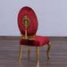 European Furniture - Luxor Luxury Side Chair in Red - Set of 2 - 68582R-SC - GreatFurnitureDeal