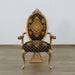 European Furniture - Emperador Arm Chair Set of 2 in Antique Brown - Silver and Gold - 42034-AC - GreatFurnitureDeal