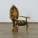 European Furniture - Emperador Arm Chair Set of 2 in Antique Brown - Silver and Gold - 42034-AC - GreatFurnitureDeal