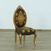 European Furniture - Emperador Side Chair Set of 2 in Black and Gold - 42034-SC - GreatFurnitureDeal