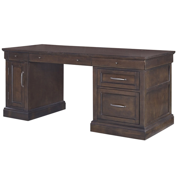 Parker House - Shoreham 3 Piece Pedestal Desk in Medium Roast - SHO#480-3-MDR - GreatFurnitureDeal