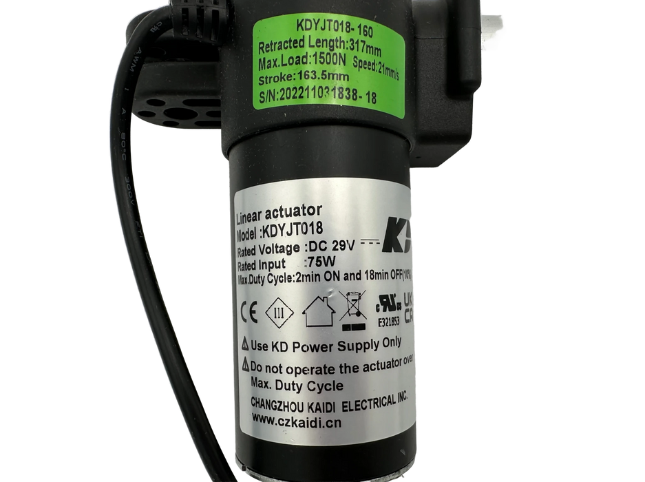 Franklin Furniture Power Recliner Linear Actuator Replacement Motor - KDYJT018-160 - GreatFurnitureDeal