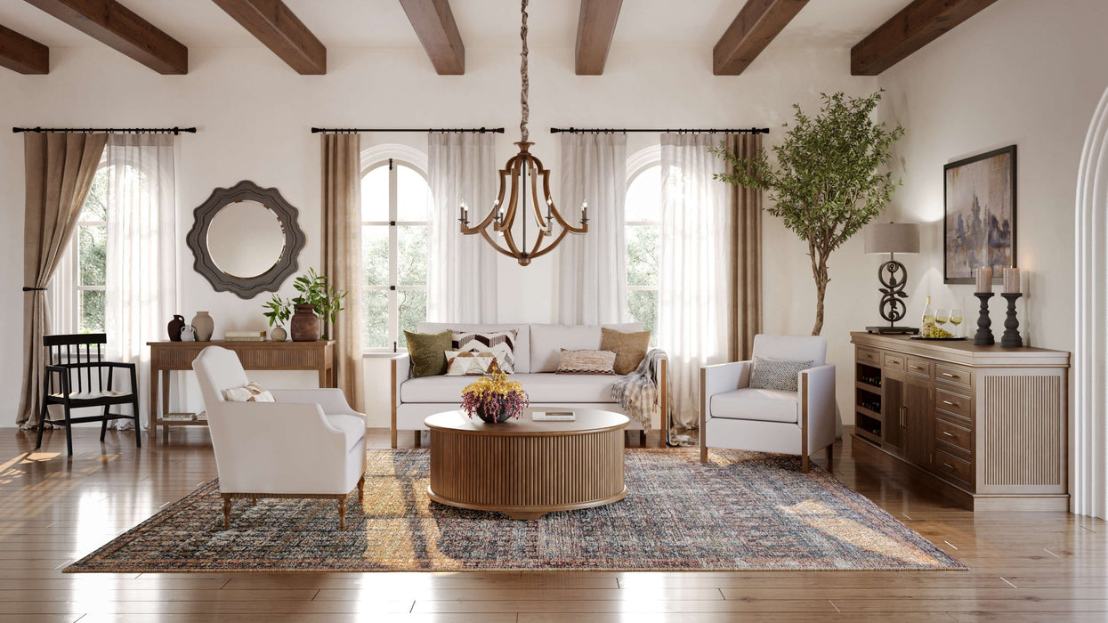 Bramble - Normandy Sofa In Boucle Sand Performance Fabric - 28078STWSF212---- - GreatFurnitureDeal