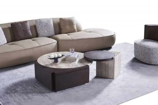 American Eagle Furniture - CT-J1029 Wood & Faux Marble Coffee Table - CT-J1029 - GreatFurnitureDeal