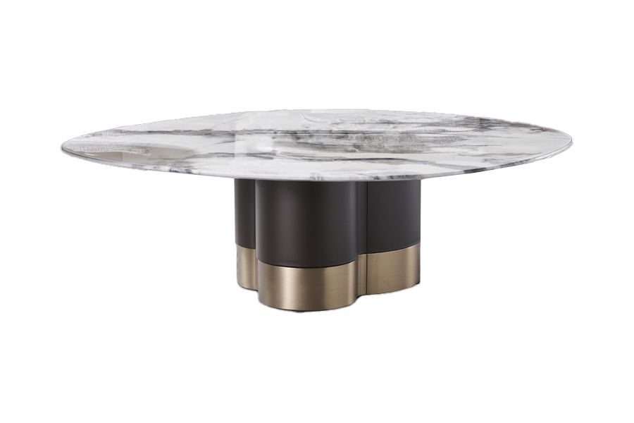 American Eagle Furniture - CT-J2192 Faux Marble Coffee Table - CT-J2192