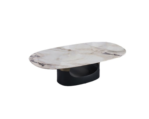 American Eagle Furniture - CT-J3131 Faux Marble & Metal Coffee Table - CT-J3131 - GreatFurnitureDeal