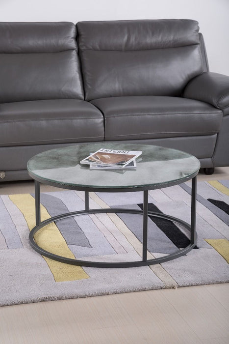 American Eagle Furniture - CT-M398 Glass Coffee Table - CT-M398