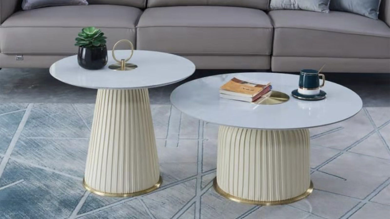 American Eagle Furniture - ET-W931 Cream End Table - ET-W931-CRM - ET-W9305-CRM