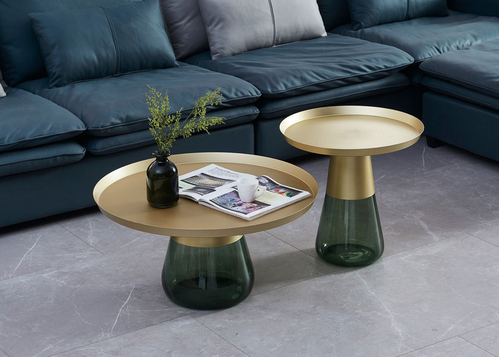 American Eagle Furniture - CT-W9321 Green Coffee Table - CT-W9321-GREEN - GreatFurnitureDeal