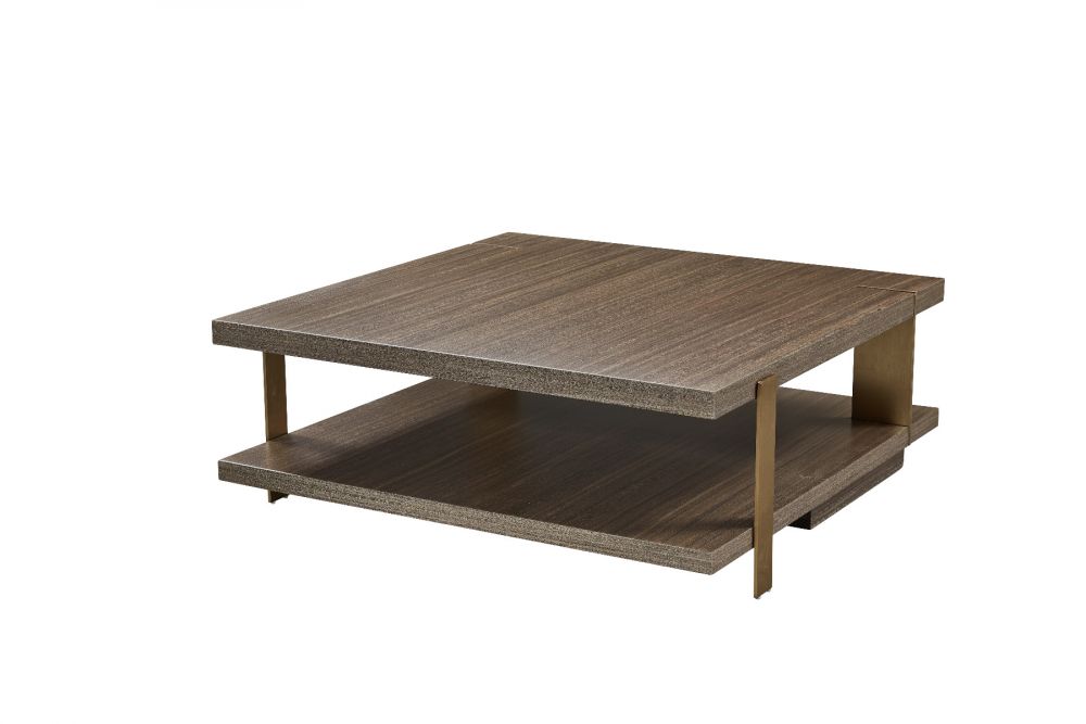 American Eagle Furniture - CT-Y302-1 Wood & Metal Coffee Table - CT-Y302-1