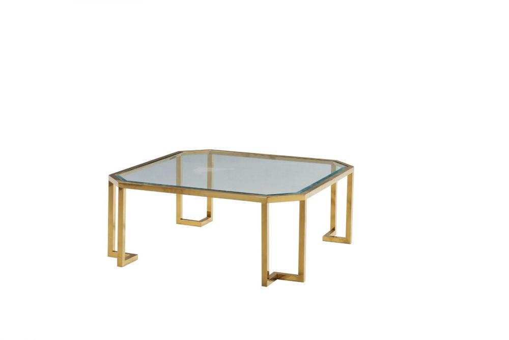 American Eagle Furniture - CT-Z003 Gold Coffee Table - CT-Z003