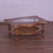European Furniture - Saint Germain Luxury Coffee Table in Light Gold & Antique Silver - 35550-CT - GreatFurnitureDeal