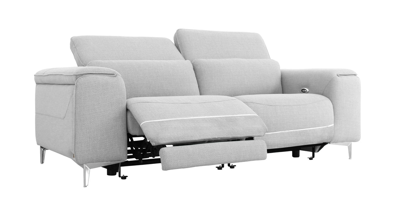 VIG Furniture - Divani Casa Cyprus Contemporary Grey Fabric Loveseat w/ Electric Recliners - VGKNE9172-GRY-3S - GreatFurnitureDeal