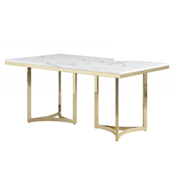 Mariano Furniture - D026 - Dining Table in White - BM-D026GT - GreatFurnitureDeal