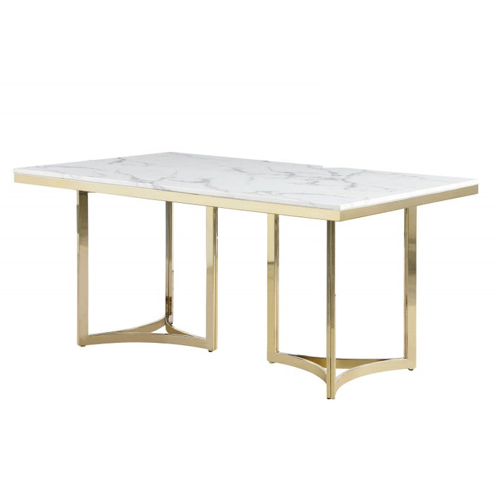 Mariano Furniture - D026 Dining Table in White - BM-D026-DT - GreatFurnitureDeal