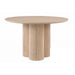 Mariano Furniture - D028 Round Dining Table in Light Oak - BM-D028-ROUND - GreatFurnitureDeal