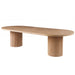 Mariano Furniture - D028 - Oval Dining Table in Light Oak - BM-D028RT - GreatFurnitureDeal
