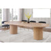 Mariano Furniture - D028 5 Piece Oval Dining Table Set in Light Oak - BM-D028-OVAL-5SET - GreatFurnitureDeal