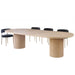 Mariano Furniture - D028 Oval Dining Table in Light Oak - BM-D028-OVAL - GreatFurnitureDeal