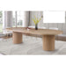 Mariano Furniture - D028 5 Piece Oval Dining Table Set in Light Oak - BM-D028-CREM-5SET - GreatFurnitureDeal