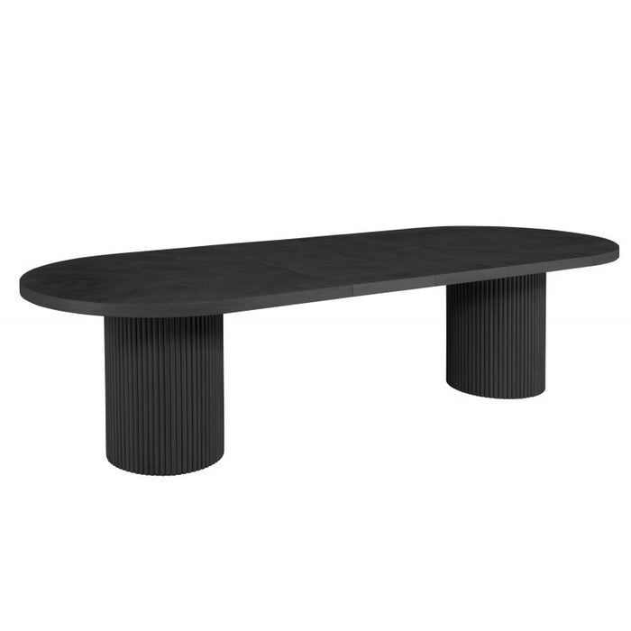 Mariano Furniture - D028 - Oval Dining Table in Black - BM-D028BT - GreatFurnitureDeal