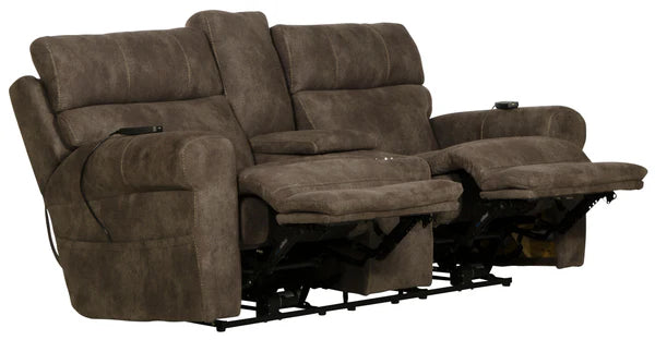 Catnapper - Tranquility 2 Piece Power Lay Flat Sofa Set in Pewter - 63015-63019