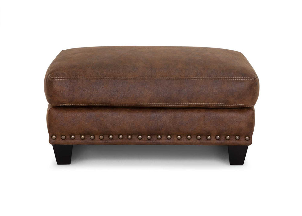 Franklin Furniture - 848 Indira Chair and a Half with Matching Ottoman in Ford Walnut - 84888-WALNUT-84818-WALNUT - GreatFurnitureDeal