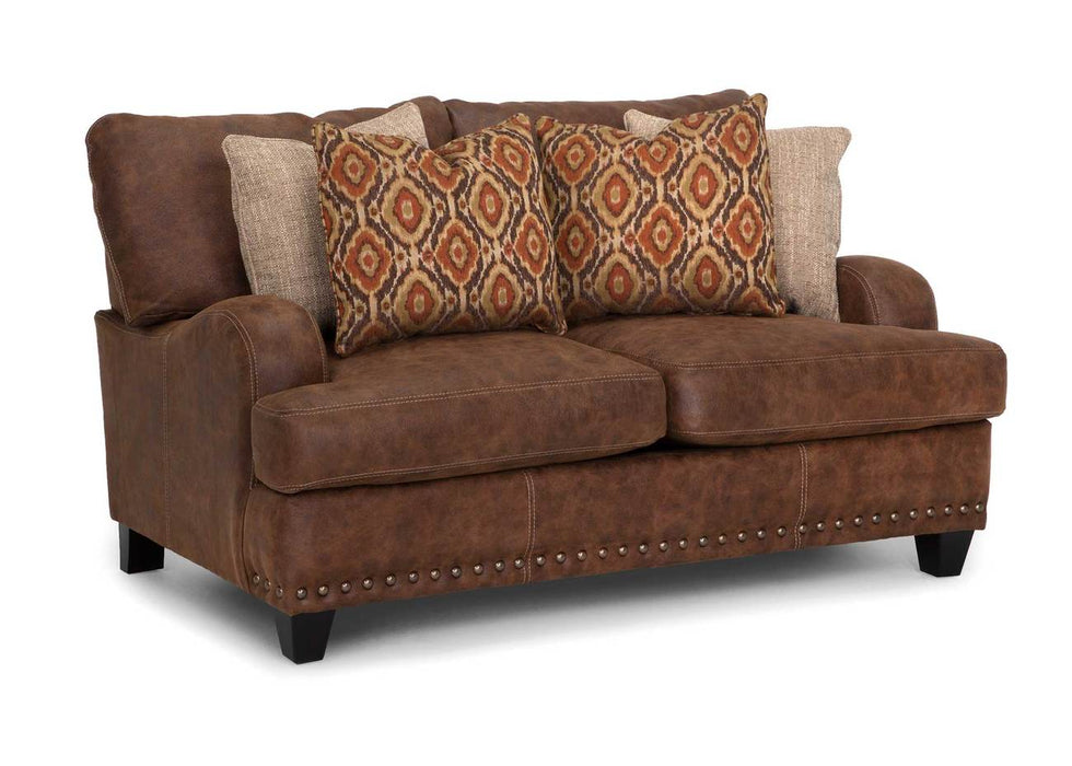 Franklin Furniture - 848 Indira Sofa and Loveseat Set in Ford Walnut - 84840-WALNUT-84820-WALNUT - GreatFurnitureDeal