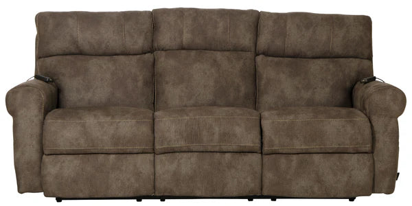 Catnapper - Tranquility 2 Piece Power Lay Flat Sofa Set in Pewter - 63015-63019