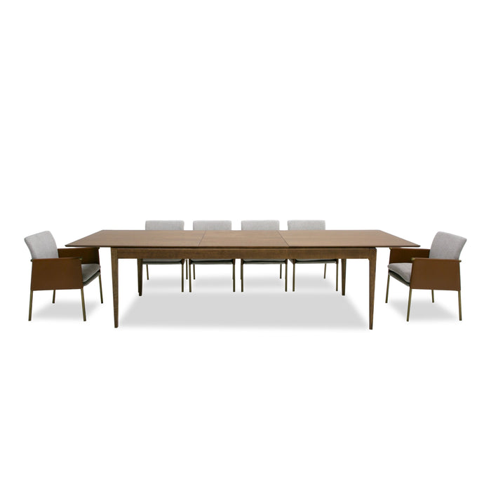 VIG Furniture - Modrest Dallas - Mid-Century Modern Brown Oak Extendable Dining Table - VGME-121256-DT - GreatFurnitureDeal