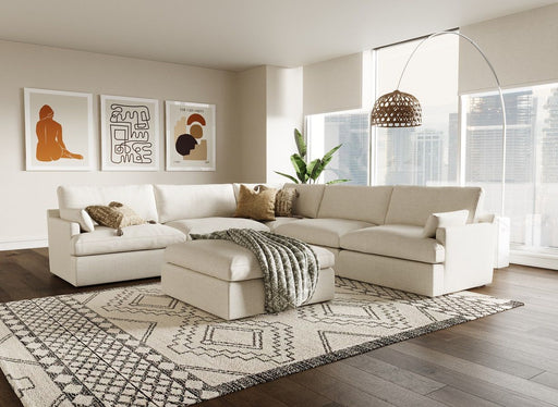 VIG Furniture - Divani Casa Danica Modern Beige Sectional Sofa - VGKK-KF2650-BGE-SECT - GreatFurnitureDeal